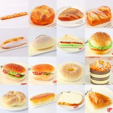 Pengfu Shop No.13 Tarzı Sahte Ekmek Hamburger Yapay Kek Donuts Gıdalar Oyuncak Tatlı Vitrin Ekran Fotoğraf Sahne Mutfak Oyuncak Çocuklar Için (Yurt Dışından)