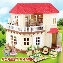 Pengfu Shop G07 Stili Orman Hayvan Aile Villa 1:12 Bebekler Için Mobilya Oyuncak Orman Ev Mini Yatak Odası Takımı Dıy Miniatura Dollhouse Mobilya Çocuklar Için (Yurt Dışından)