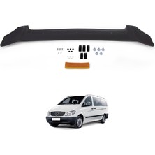 Esa Mercedes Vito W639 Ön Kaput Koruyucu Rüzgarlığı Abs Plastik Piano Black 2004-2013 Yıllarına Uyumlu