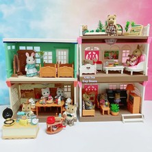 Pengfu Shop 16B Tarzı Orman Aile Dollhouse Mobilya Oyuncaklar Mutfak Banyo Yatak Odası Tatlı Sepeti Chirldren Için Gazetelik Critters Aksesuarları (Yurt Dışından)