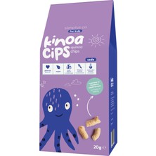 Slimplus 2 Paket 20g Sade Vegan Yağsız Kinoa Cipsi For Kids Glutensiz Çocuklara Özel Ambalaj Bebek Ahtapot