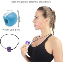 Chaoduo Shop Kırmızı Mavi Mor Tarzı Fitness Çene Egzersiz Topu Yüz Masseter Erkekler Yüz Pop Jawline Kas Eğitimi Fitness Boyun Tonlama Chew Bite Breaker Eğitimi (Yurt Dışından)