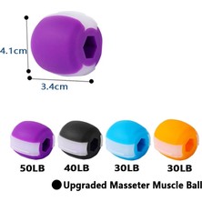 Chaoduo Shop Siyah Stil Fitness Topu Gıda Sınıfı Silikon Kas Eğitimi Fitness Topu Boyun Yüz Şekillendirme Mandibular Kas Egzersiz Cihazı (Yurt Dışından)