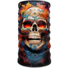 Bebo Store Extreme Spor Motorsiklet ve Bisiklet Kullananlara Özel Desenli Buff Boyunluk Bandana Balaklava