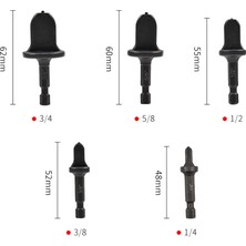 Chihiro586 - 9278 5 Adet Ağız Açma Aracı Bakır Boru Elektrikli Rayba Klima Altıgen Saplı Boru Genişletici Seti Dövme Matkap Ucu (Yurt Dışından)