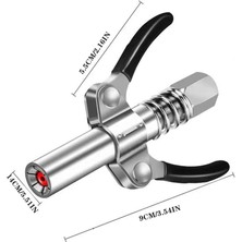 Chihiro586 - 9278 30 cm Hortumlu Gres Bağlayıcı Dişli Gres Memesi Ağır Hizmet Hızlı Bırakma Gres Bağlayıcı 10000PSI Iki Pres Aksesuarları (Yurt Dışından)