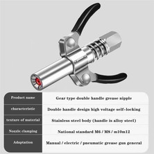 Chihiro586 - 9278 30 cm Hortumlu Gres Bağlayıcı Dişli Gres Memesi Ağır Hizmet Hızlı Bırakma Gres Bağlayıcı 10000PSI Iki Pres Aksesuarları (Yurt Dışından)