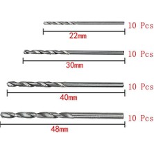 Chihiro586 - 9278 40 Parça 0.5mm-2.0mm Düz Şaft Mini Matkap Ucu Seti Minik Mini Küçük Matkap Uçları Tam Zemin Hss Büküm Matkap Dil Için (Yurt Dışından)