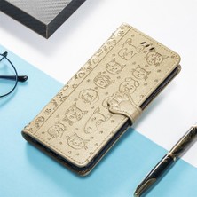 Yh Market Vivo Y16 Karikatür Hayvanlar Çevirin Darbeye Deri Telefon Kılıfı (Yurt Dışından)