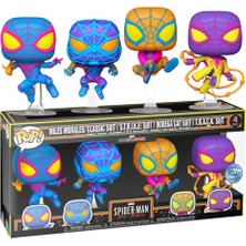 Funko Pop 4-Pack Marvel Spider-Man Miles Morales - Miles Morales Classic Suit / S.t.r.ı.k.e.