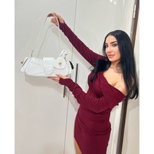 Zeyzey Butik Zoe Rugan  Beyaz Klasik Kadın  Çanta