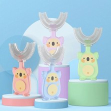 Mingming Shop Kırmızı Stil Bebek Toothbruldre Derece U-Şekilli Çocuk Diş Fırçası Dişlikleri Yumuşak Silikon Bebek Fırçası Çocuklar Dişleri Ağız Bakımı Temizleme (Yurt Dışından)