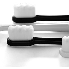 Mingming Shop Kutu Stili ile 1siyah Ultra Yumuşak Nanotoothbrush Yumuşak Kıllı Yetişkin Diş Fırçası Hassas Dişler Için Diş Ipi Kılı Ağız Sakızını Beyazlatmak (Yurt Dışından)