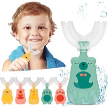 Mingming Shop Rds Stili Bebek Toothbruldre Derece U-Şekilli Çocuk Diş Fırçası Dişlikleri Yumuşak Silikon Bebek Fırçası Çocuklar Dişleri Ağız Bakımı Temizleme (Yurt Dışından)