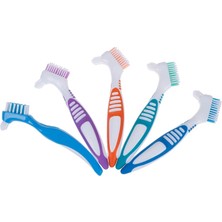 Mingming Shop Pp Tarzı Çok Katmanlı Protez Temizleme Fırçası Kılları Takma Diş Fırçası Ağız Bakım Aleti Kılları ve Ergonomik Kauçuk Sap (Yurt Dışından)