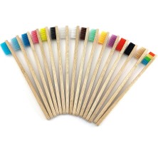 Mingming Shop 1200-A-1 Stili Doğal Biyobozunur Bambu Diş Fırçası Çevre Dostu Bambu Diş Fırçası Naylon Kıllar Beyazlatma Ağız Bakımı Aracı (Yurt Dışından)