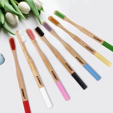 Mingming Shop Yeşil Stil Sıcak Bambu Diş Fırçası Çift Ultra Yumuşak Ahşap Saplı Bambu Diş Fırçaları Yetişkinler Için Ağız Bakımı Yumuşak Kıl Kafa (Yurt Dışından)