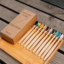 Mingming Shop Pembe Tarzı Ack Diş Fırçası Çevre Dostu Bambu Saplı Yumuşak Kıllar Biyolojik Olarak Parçalanabilir Çevresel Olarak Taşınabilir Seyahat Diş Fırçası Seti (Yurt Dışından)