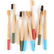 Mingming Shop No.1 Tarzı Dro Doğal Bambu Diş Fırçası Yumuşak Kıl Çevre Dostu Seyahat Diş Fırçası Ağız Bakımı Ahşap Saplı Cepillo De Dientes (Yurt Dışından)