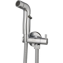 Pesen Nitrona Vanalı Taharet Seti Tek Su Giriş (1/2 Sıva Üstü Bağlantı ) - Krom