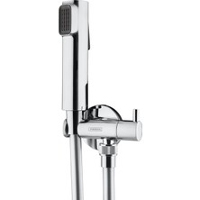 Pesen Retrona Vanalı Taharet Seti Tek Su Giriş (1/2 Sıva Üstü Bağlantı ) - Krom