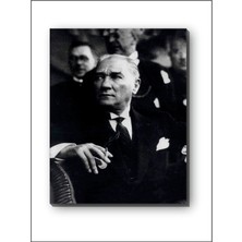 Harz Dekor Mustafa Kemal Atatürk Portresi Modern Kanvas Tablo