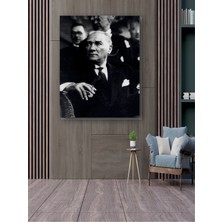 Harz Dekor Mustafa Kemal Atatürk Portresi Modern Kanvas Tablo