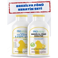 PRObeauty  2li Set Brezilya Fönü Keratin bakım Seti (BREZİLYA FÖNÜ KERATİNİ VE BUĞDAY PROTEİNLİ TUZSUZ ŞAMPUAN )