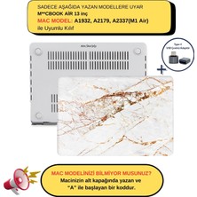 McStorey Macbook Air M1 Kılıf 13inç A1932 A2179 A2337 ile Uyumlu Marble10NL