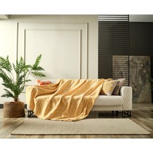 Doqu Home Lena Tek Kişilik Battaniye 150X200CM - Sarı