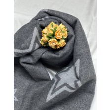 Awam Silk Awam Silk Yıldız Desenli Yün Yumuşak Dokulu Atkı Şal & Omuz Şalı 190*65