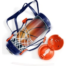 Coral High Pipetli Çelik Termos 500 ml Lacivert Turuncu Basketbol Desenli