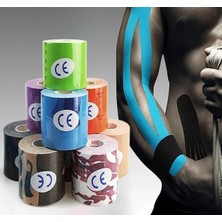 Medlon Kinesio Tape Kinesio Ağrı Sporcu Bandı - Sporcu Bandı - Siyah 5m x 5cm