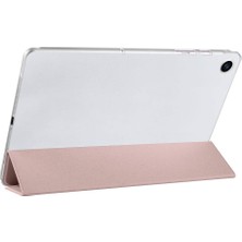 Case 4u Galaxy Tab A9 Smart Cover Katlanabilir Standlı Tablet Akıllı Kapak Rose Gold