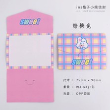 Bifeng Shop 6 Adet C Tarzı Artoo Izgara Ayı Zarf, Dıy Mesaj Not Defteri Doğum Günü Nimet Kartları Kartpostal Küçük Hediye (Yurt Dışından)