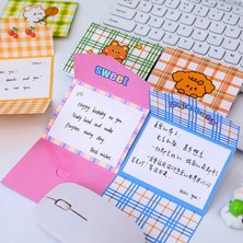 Bifeng Shop 6 Adet C Tarzı Artoo Izgara Ayı Zarf, Dıy Mesaj Not Defteri Doğum Günü Nimet Kartları Kartpostal Küçük Hediye (Yurt Dışından)