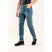 Gabbia Denim 333 Slim Fit Mavi Yıkamalı Rahat Denim Erkek Jeans