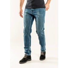 Gabbia Denim 333 Slim Fit Mavi Yıkamalı Rahat Denim Erkek Jeans