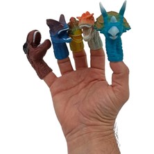 PopŞeker Hand Puppet Dinazor Parmak Kuklası Eğlenceli Oyuncak Seti Dinozor Parmak Kukla 5li