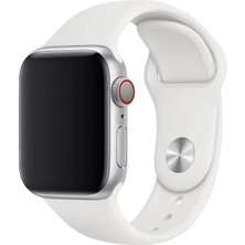 Mobicas Apple Watch 9 Uyumlu 41MM Klasik Silikon Kordon 3'lü Set Siyah, Beyaz, Kırmızı