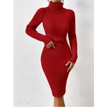 Bracha Kurdale Detaylı Fitilli Model Triko Elbise