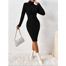 Bracha Kurdale Detaylı Fitilli Model Triko Elbise
