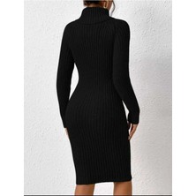 Bracha Kurdale Detaylı Fitilli Model Triko Elbise