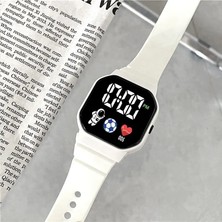 2xudc Kırmızı Yeşil Çocuk Elektronik Silikon Bant Fwristwatch Spor Erkek ve Kız Öğrenciler Için LED Dijital Saat (Yurt Dışından)