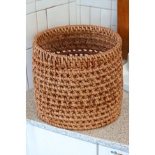 Ocean Point Dekoratif Rattan Düzenleyici Banyo Organizer Mutfak Kaşıklık Çok Amaçlı 15 x 15 cm Oceanpoint