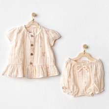 Andywawa Kız Bebek Takım Muslin Pretty Flowers AC24673