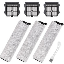 Rhythmic Tineco Ifloor 3 ve Ifloor One S3 Akülü Islak Kuru Elektrikli Süpürge Için Yedek Fırça Silindirleri ve Filtre Kiti (Yurt Dışından)