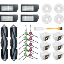 Rhythmic Ecovacs Deebot X1 Omni/turbo Toz Torbası Ana Fırça Seti Hepa Filtre Paspas Temizlik Bezi Elektrikli Süpürge Aksesuarları (Yurt Dışından)