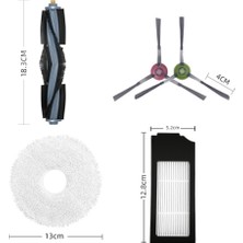 Rhythmic Ecovacs Deebot X1 Omni/turbo Toz Torbası Ana Fırça Seti Hepa Filtre Paspas Temizlik Bezi Elektrikli Süpürge Aksesuarları (Yurt Dışından)