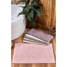 A.Z.H. Annem Çeyizlik Lüks Yasmina  Jaklarlı Ayak Havlusu 50X70 6 Lı Set